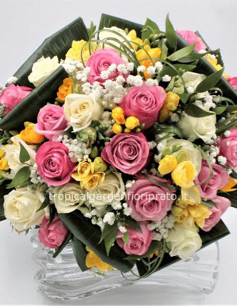 Bouquet romantico compatto