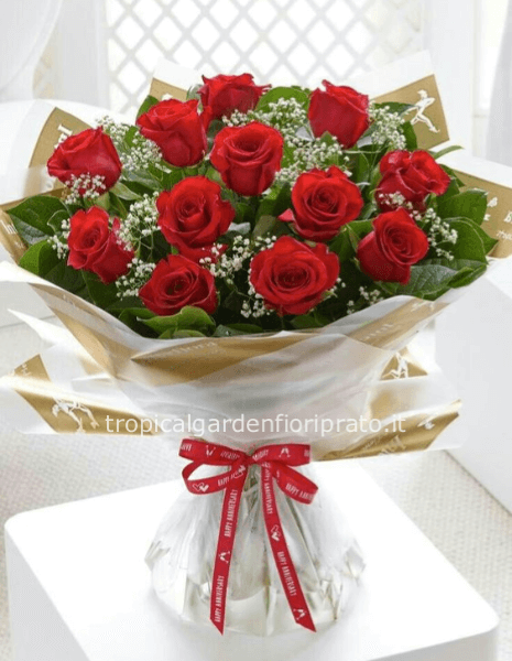 Bouquet di rose rosse