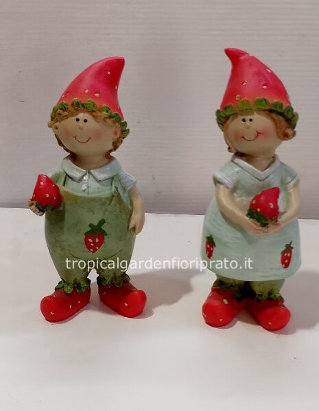 Figura buon spirito del bosco, 2 pezzi