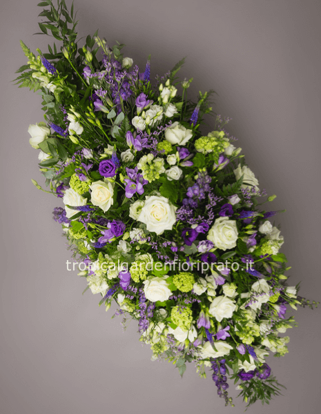 Copricassa colore bianco, lilla , viola e verde