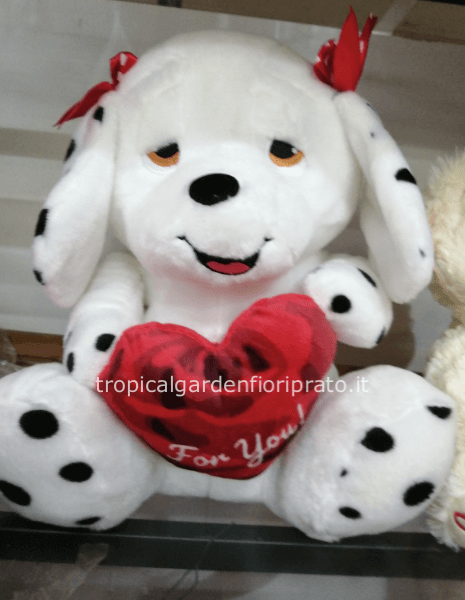 Peluche cane  dalmata  for you  h 40 cm