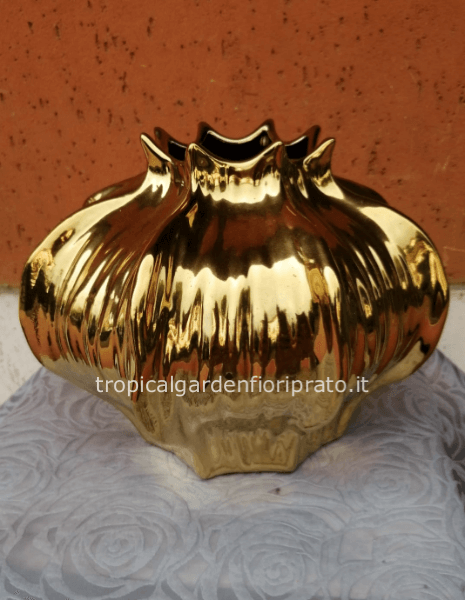 Vaso ceramica oro 7