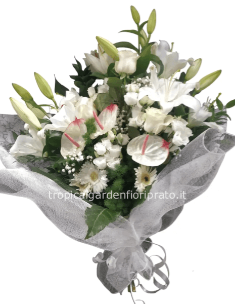 Mazzo aperto essenziale con colori chiari