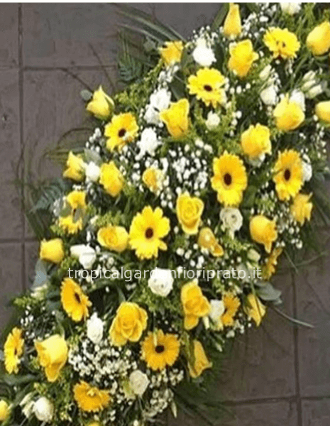 Copricassa bianco e giallo