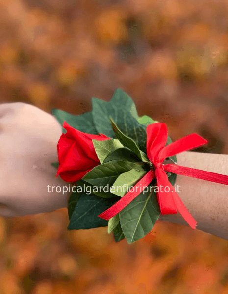 Bracciale laurea con rosa