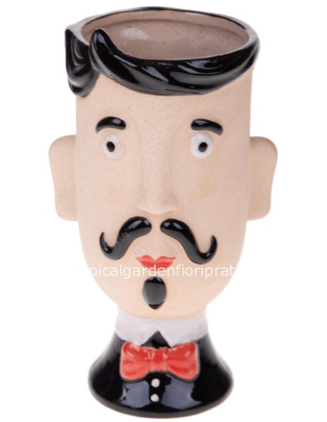 Figura vaso testa uomo