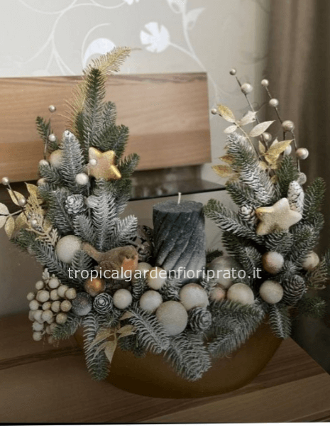 Composizione natalizia trendy