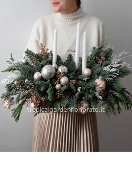 Centrotavola natalizio essenziale fashion