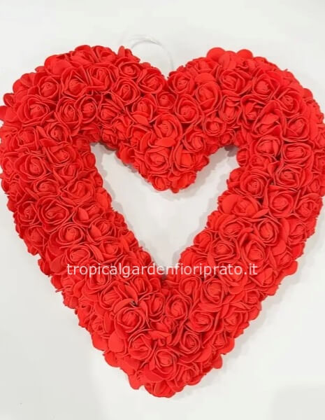 Cuore di rose rosse