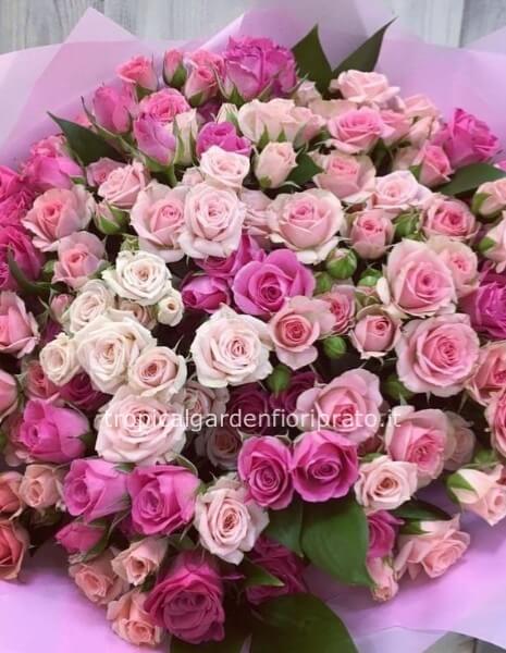 Bouquet essenziale rose a grappolino