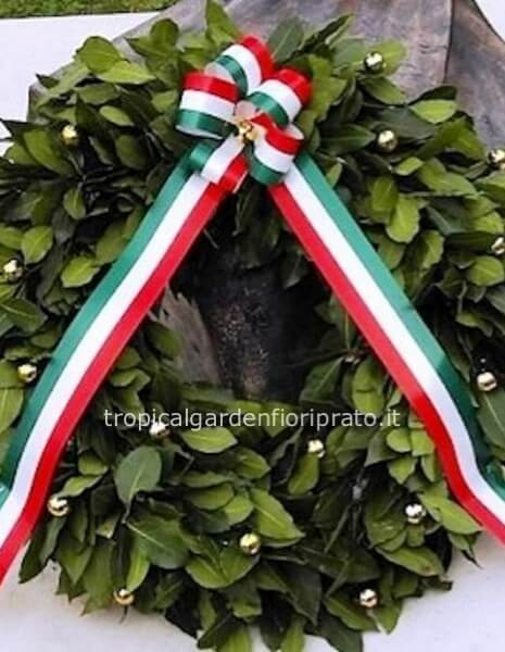 Corona alloro commemorativa a Prato 