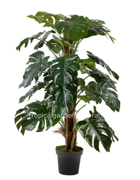 Pianta artificiale Monstera con bastone