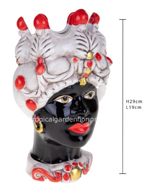 TESTA MORO DONNA 29 x 19 cm