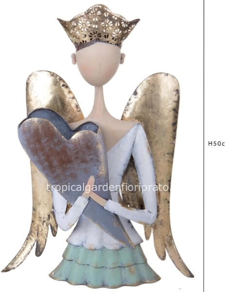 BUSTO ANGELO H.50 CM Con CUORE