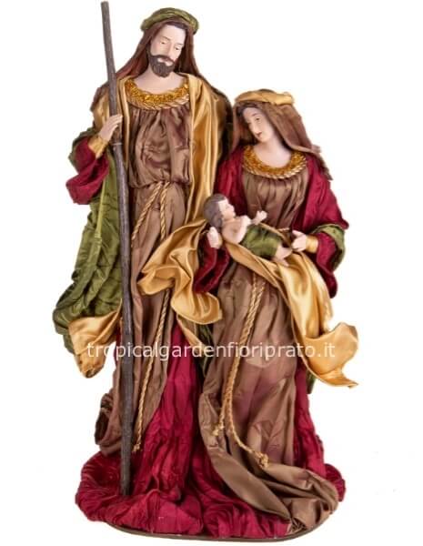 Natività su base rotonda H 47 cm