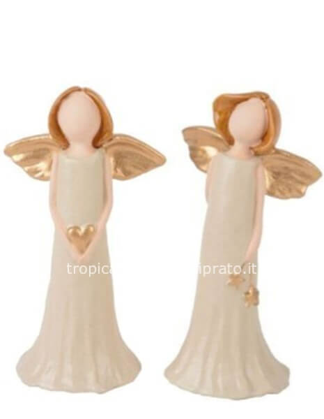 Angelo in ceramica H 18,50 cm