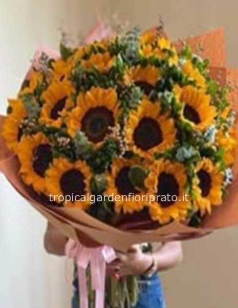 Bouquet maxi Deluxe di girasoli
