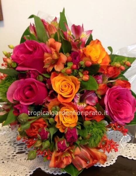 Bouquet orange pink
