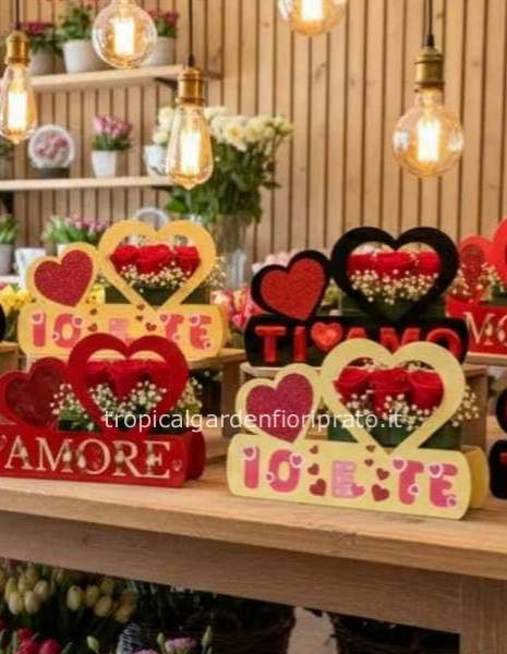 Flower box due cuori 