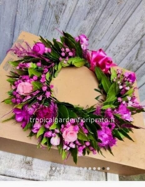 Coroncina alloro laurea fucsia plus