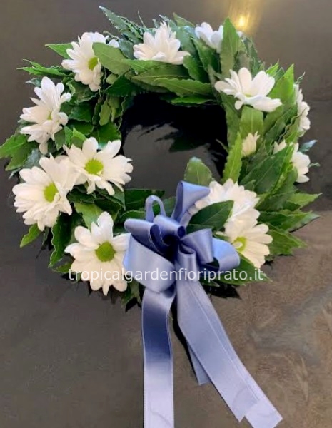 Coroncina Laurea con margherite