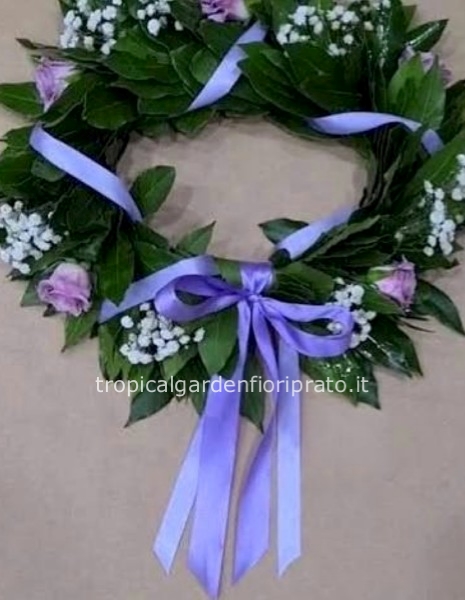 Coroncina alloro laurea colore lilla o viola n°7