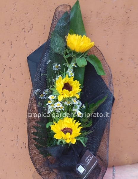 Girasoli a mazzo lungo