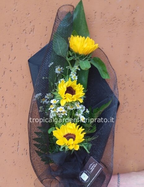 Girasoli a mazzo lungo